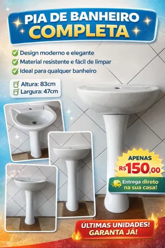 Pia de banheiro 
