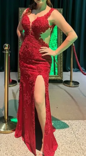 Vestido de festa vermelho