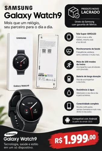 Relógio Samsung Watch 9