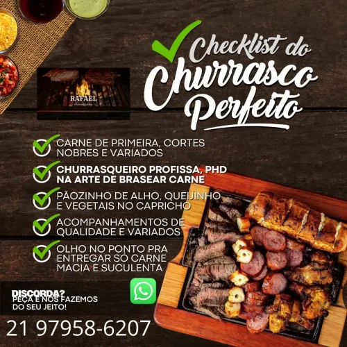 Churrasqueiro disponível nesse sábado!