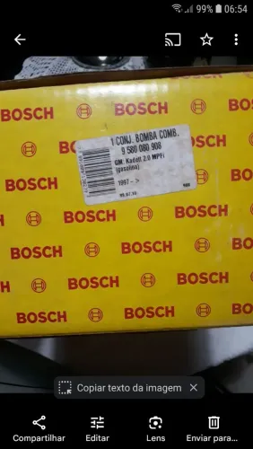 Bomba de combustível completa Bosch p/ GM Kadett 2.0 MPFI gasolina 