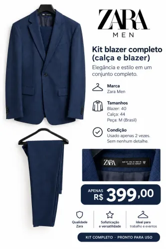Blazer zara Men completo - M