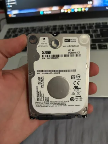 HD de Notebook WD 500GB - 100% Saudável