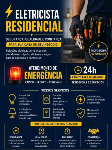 Serviços de elétrica residencial e industrial