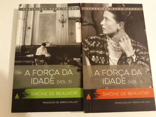Livros Simone de Beauvoir - A Força da Idade Vol 1 e 2