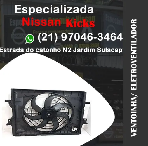 ventoinha/ eletroventilador nissan kicks 1.6 2020