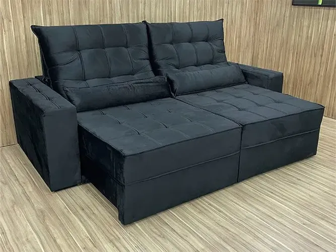 SOFÁ RETRÁTIL RECLINÁVEL MOLAS ENSACADAS  2,50 LARG SURPREENDA-SE!!!!AP 2134