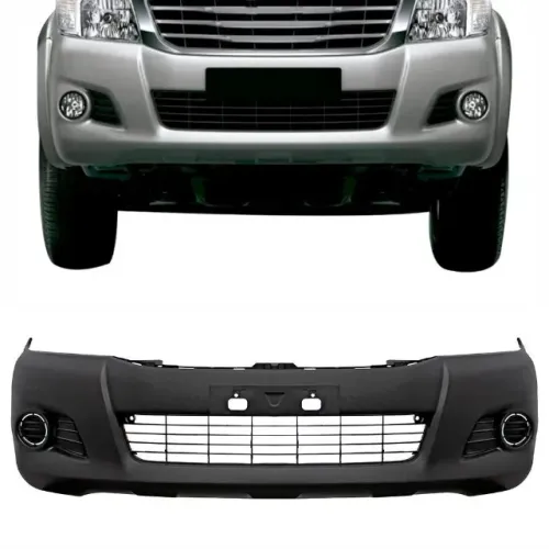 Parachoque Toyota Hilux 2012 à 2015 - CD - Furo Moldura Lateral / Grade Integrada - DTS 