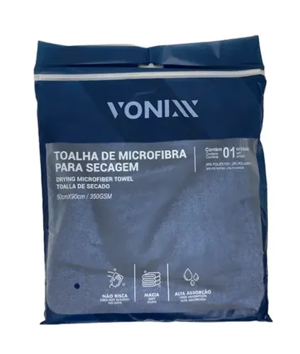 Toalha De Secagem Ultra Vonixx 70x120 400gsm Cor Azul