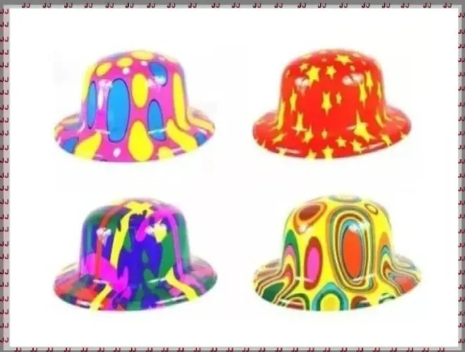 Chapéu coquinho neon ou colorido - Infantil e adulto