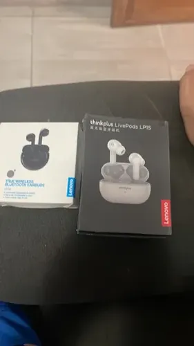 Fones De Ouvido Bluetooth Lenovo Sem Fio TWS Intra-Auriculares Estéreo Esportivos .