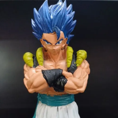 Boneco de Ação Dragon Ball Z - Gogeta SSJ4 Resina Estátua 20cm