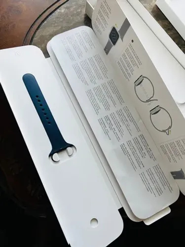 Apple Watch Séries 6 44mm Gps WiFi Blue Aluminum Case Deep Navy Sport Band Novíssimo