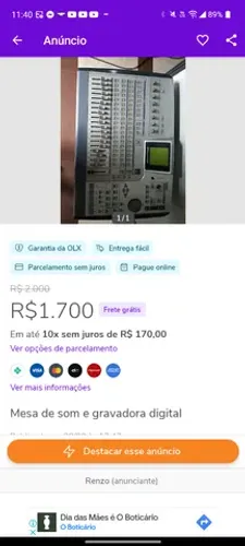 Mesa tascam CD neo 2488
