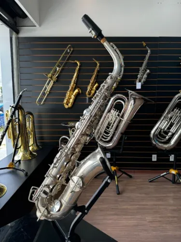 Sax Alto King fabricado entre 1924/1925 - Mosca Branca - Banhado em prata #74671