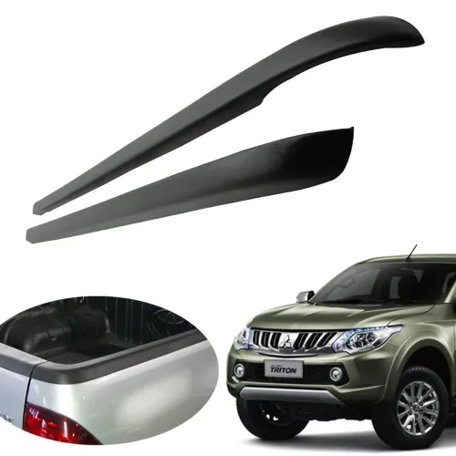 Protetor borda caçamba L200 Triton Sport 2017 a 2020 e L200 Triton Outdoor 2021 a 2025