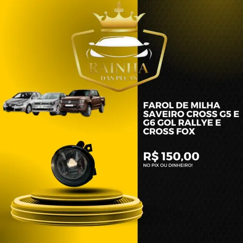 Farol de Milha Amarok 11/12, Jetta 07/10, Polo 13/14 e Golf 