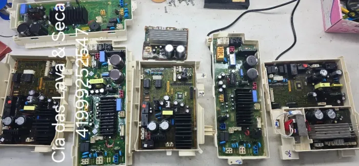 Placas e peças em geral de lava e seca todas as marcas e modelos.