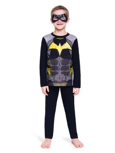 Fantasia Manga Longa Infantil Batman - Tamanho 8 anos