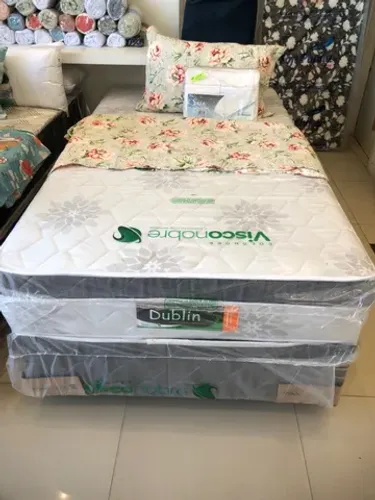 CAMA SOLTEIRÃO NOVA DE MOLAS ENSACADAS 