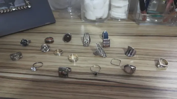 Combo 17 anéis em prata 925