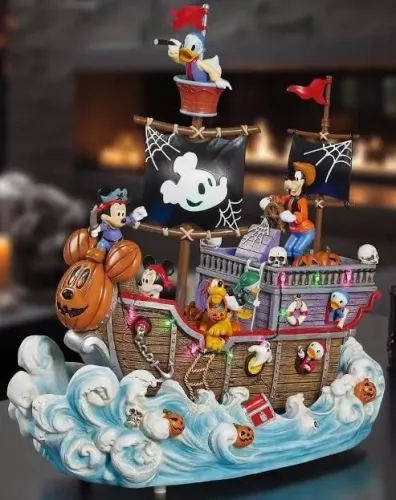 Navio Pirata Mickey Halloween - Decoração de Natal