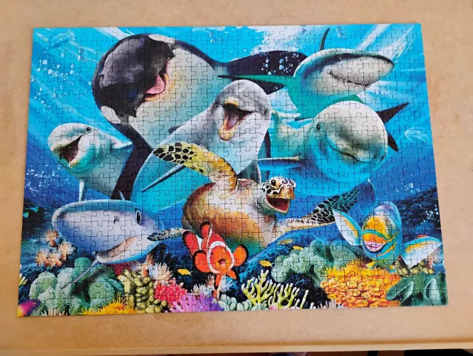 Quebra-cabeça de 500 peças: Mundo Marinho, Educa