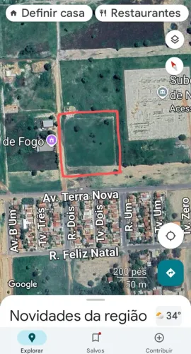 Quadra de terra com 12 lotes