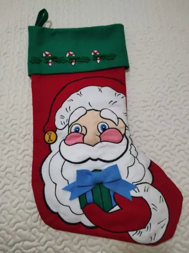 Enfeite Natal Bota Papai Noel 
