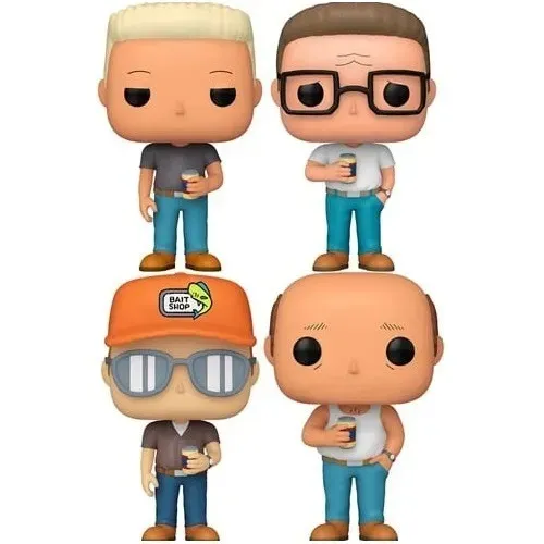 Funko Pop Animation King Of The Hill Set com 4 Personagens