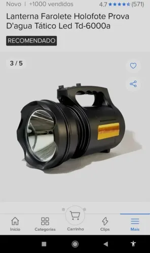 Lanterna farolete 30w