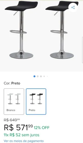 Par de Banquetas Giratórias