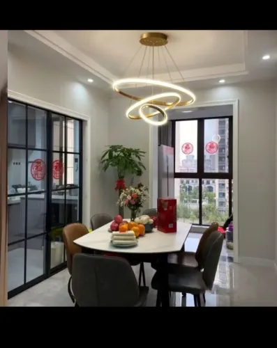 NOVO E INSTALADO Lustre Design Moderno para Sala ficar LINDA