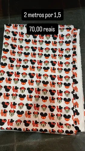 Tecido digital Minnie 