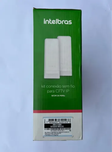Kit Conexão Sem Fio Intelbras WOM 5A MiMo para CFTV IP