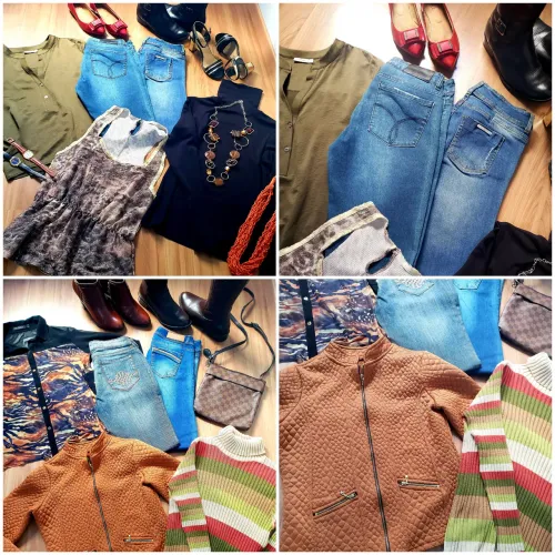 Casacos, calças jeans, acessórios...informações na descrição 