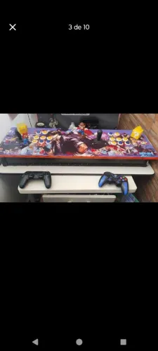 Mesa arcade drive universal USB e cubo mágico super Mario 