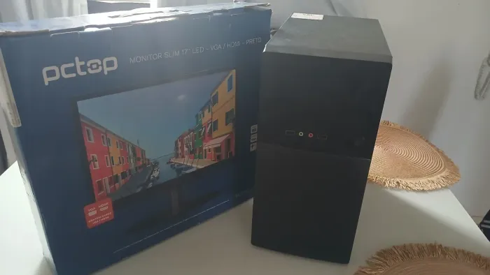 Computador completo Intel core I3 + monitor 17 + pacote office +teclado + mouse + Wi-Fi