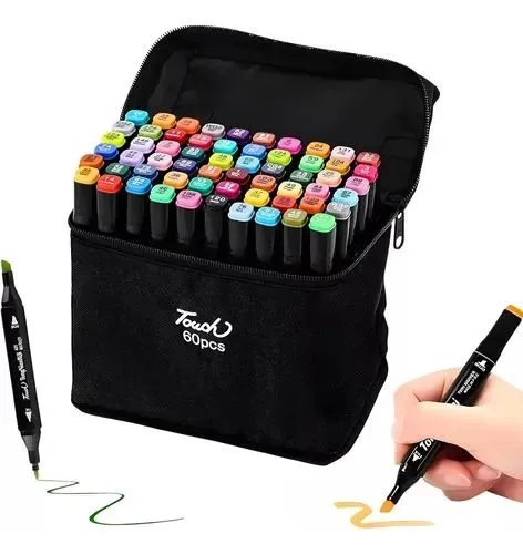 Canetas Marcadoras Touch 60 Cores - Desenho e Arte