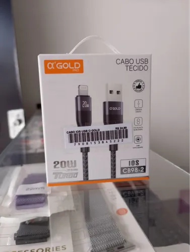 Cabo USB iOS a Gold 20W Turbo - Original
