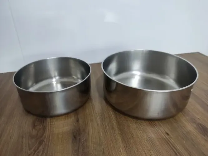 Antigo Bowl Tigela Tramontina 2 Unidades Arroz E Feijão Inox (Usado) 