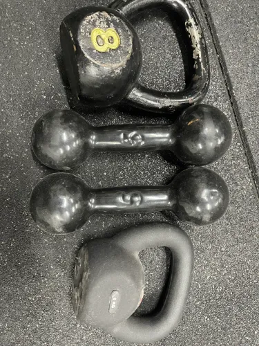 Kit de pesos para treino de força