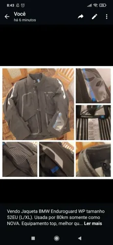 Jaqueta e Calça BMW Enduroguard impermeável (tamanhos 52 e 54)
