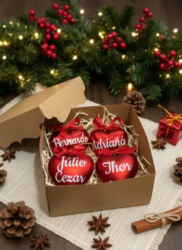 Bola de Natal e Kit Kat Natalino.