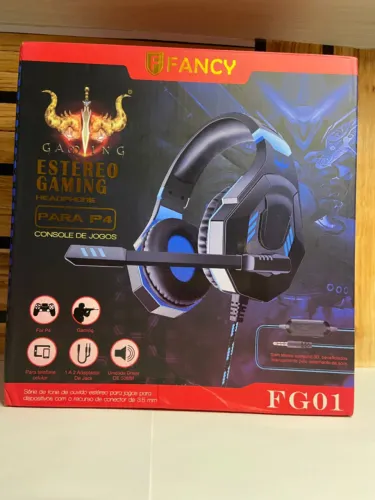 Fone de ouvido Headset Gamer Profissional para Ps4 FANCY FG01 an2