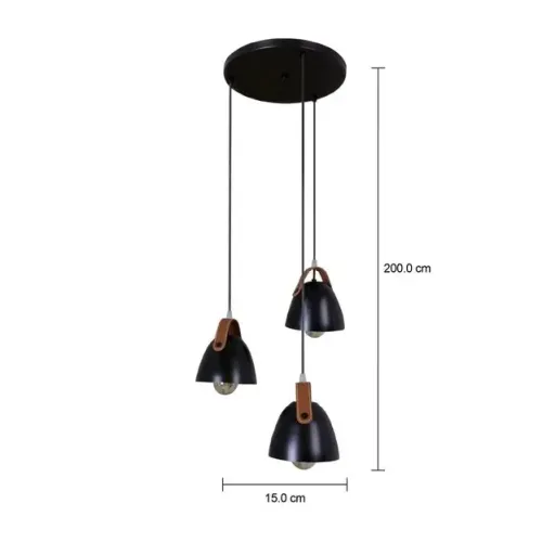 Luminária tripla pelicano tokstok