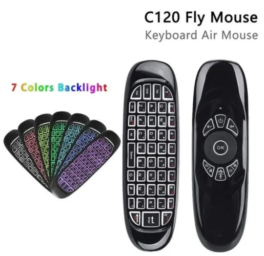 Mini Controle Teclado Air Mouse Wireless 2.4 Ghz Tv Pc Game