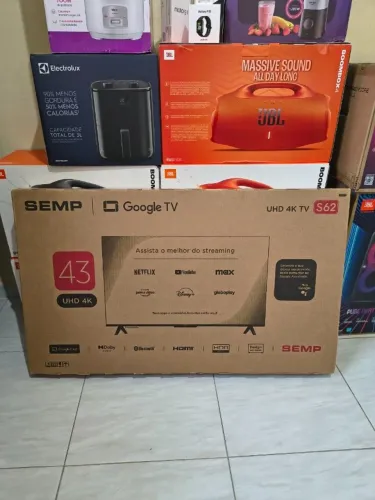 SMART Tv SEMP 4K / Lacrada / Com Nota Fiscal / 1 Ano de Garantia do Fabricante