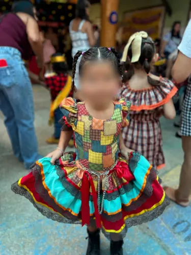 Vestido festa junina, 4 à 5 anos