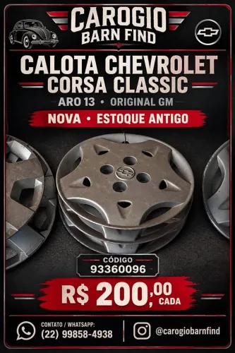 Calota 13 Corsa Classic Original GM Nova Estoque Antigo